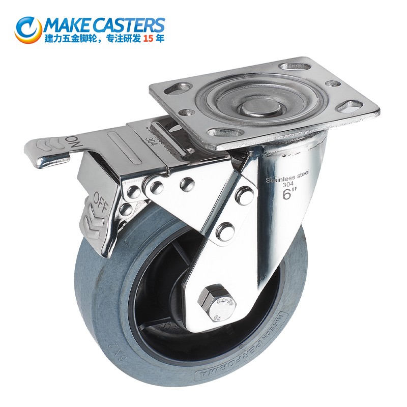 Chinese manufacturer Jianli caster Heavy Stainless Steel Anti Rust conductivity conductive non rusting universal wheel