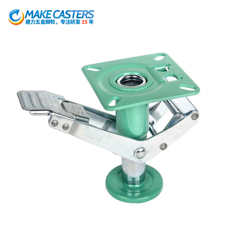 Top height 5-inch heavy Japanese caster ground brake 4-inch high lifting 6-inch adjustable 8-inch anti-skid support frame jack