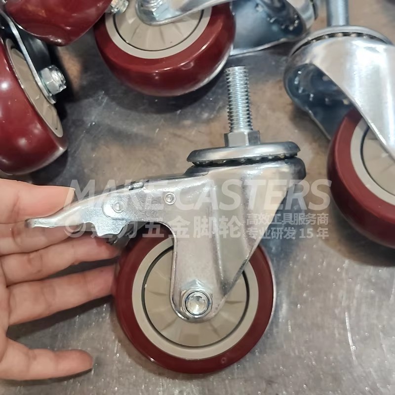 Hot Sale PP With Dust Cover Medium Duty Casters Wheels Castors 1.5