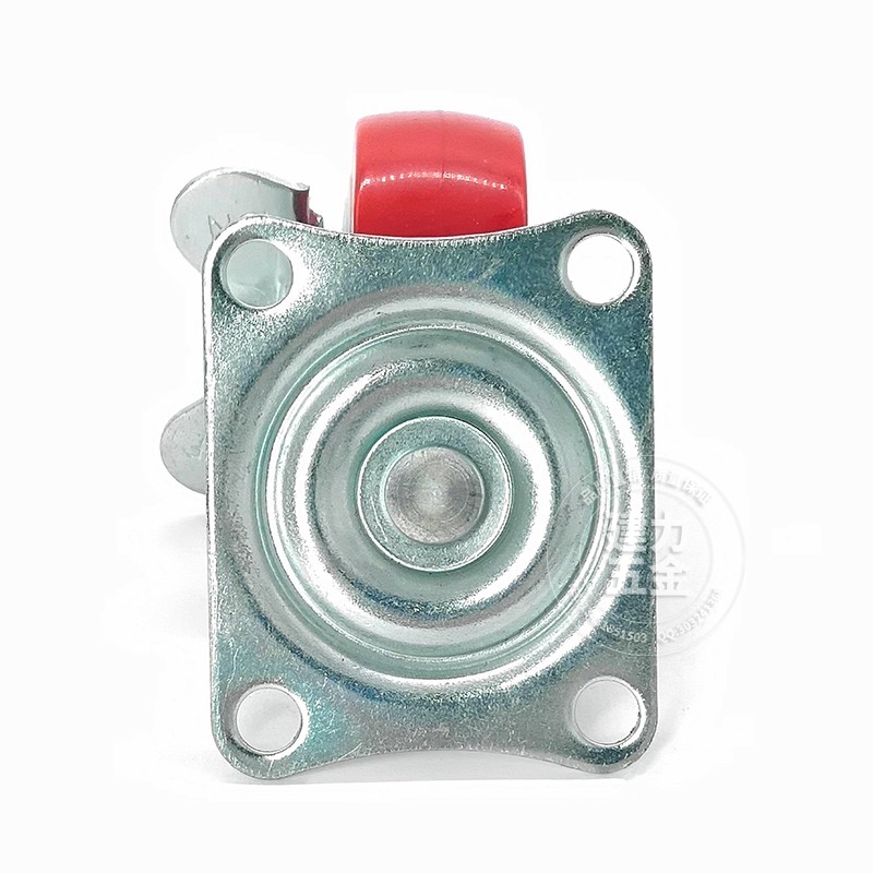 Red 1.5 with brake 2 furniture casters 2.5 PP fixed universal machine flowerpot cabinet drawer bottom plate small pulley