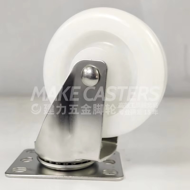 Stainless Steel Caster Wheel Swivel Brake PA Medium Duty Hospital Trolley Anti-Rust Rust-Resistant SUS304 316 3