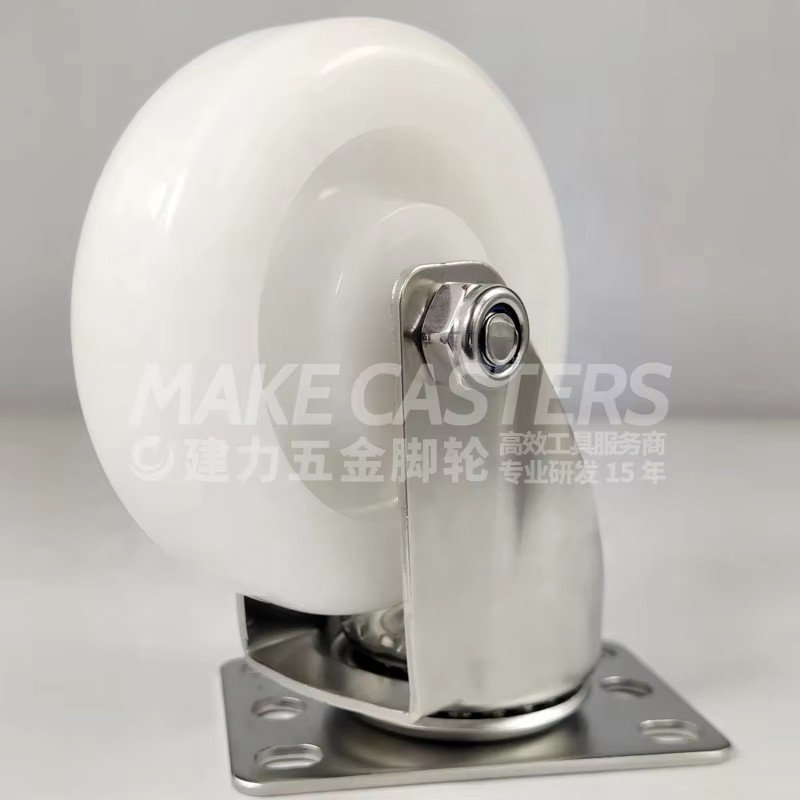 Stainless Steel Caster Wheel Swivel Brake PA Medium Duty Hospital Trolley Anti-Rust Rust-Resistant SUS304 316 3