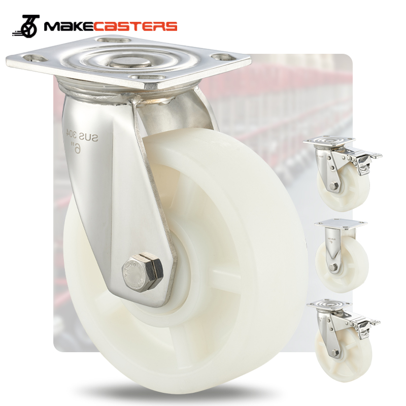 Stainless Steel Casters Wheels Heavy Duty SUS 304 316 4