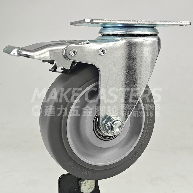 Hot Sale TPR Silent Medium Duty Casters Wheels Castors 1.5