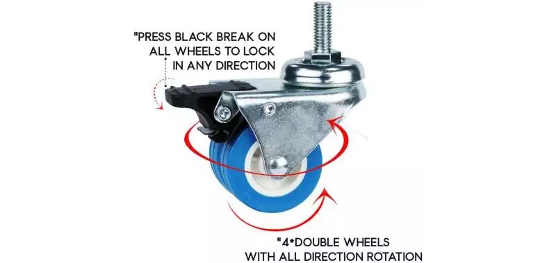 Dual Casters Wheels