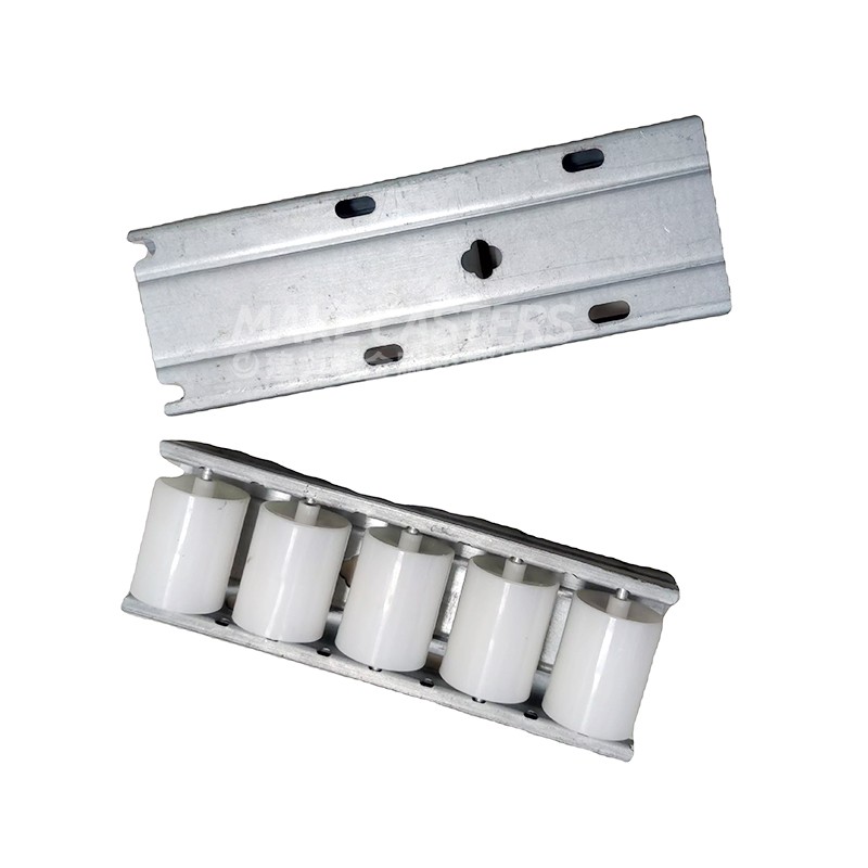 85*34.1mm industrial plastic roller crawler food and beverage factory transport conveyor belt conveyor casters row