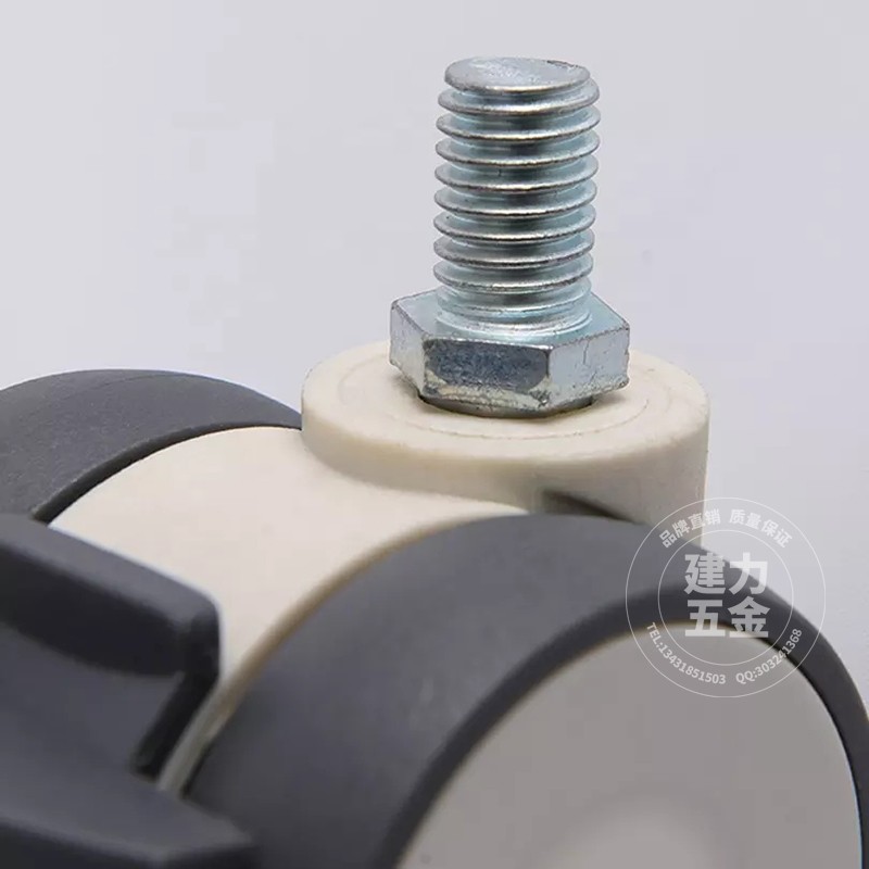 3-inch light furniture medical caster equipment instrument mute central control nursing sickbed screw push brake foot wheel